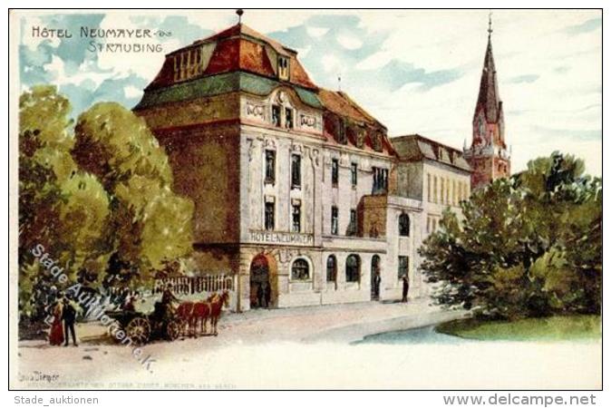 Diemer, Z. Straubing (8440) Hotel Neumayer K&uuml;nstlerkarte I-II - Sonstige & Ohne Zuordnung