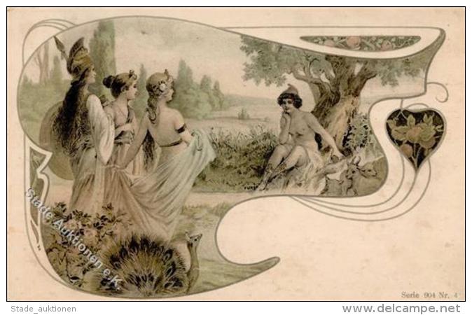 Jugendstil Frauen  K&uuml;nstlerkarte I-II Art Nouveau Femmes - Sonstige & Ohne Zuordnung