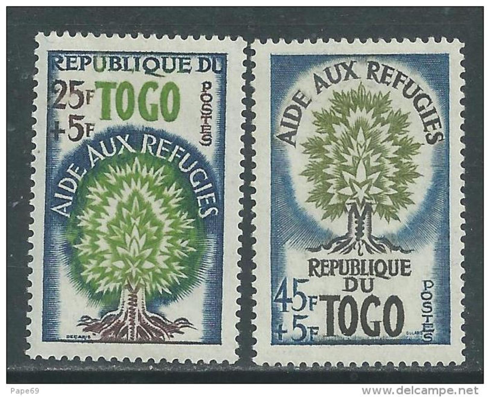 Togo  N° 307 / 08 XX Année Mondiale Du Réfugié.  Les 2 Valeurs Sans  Charnière, TB - Togo (1960-...)