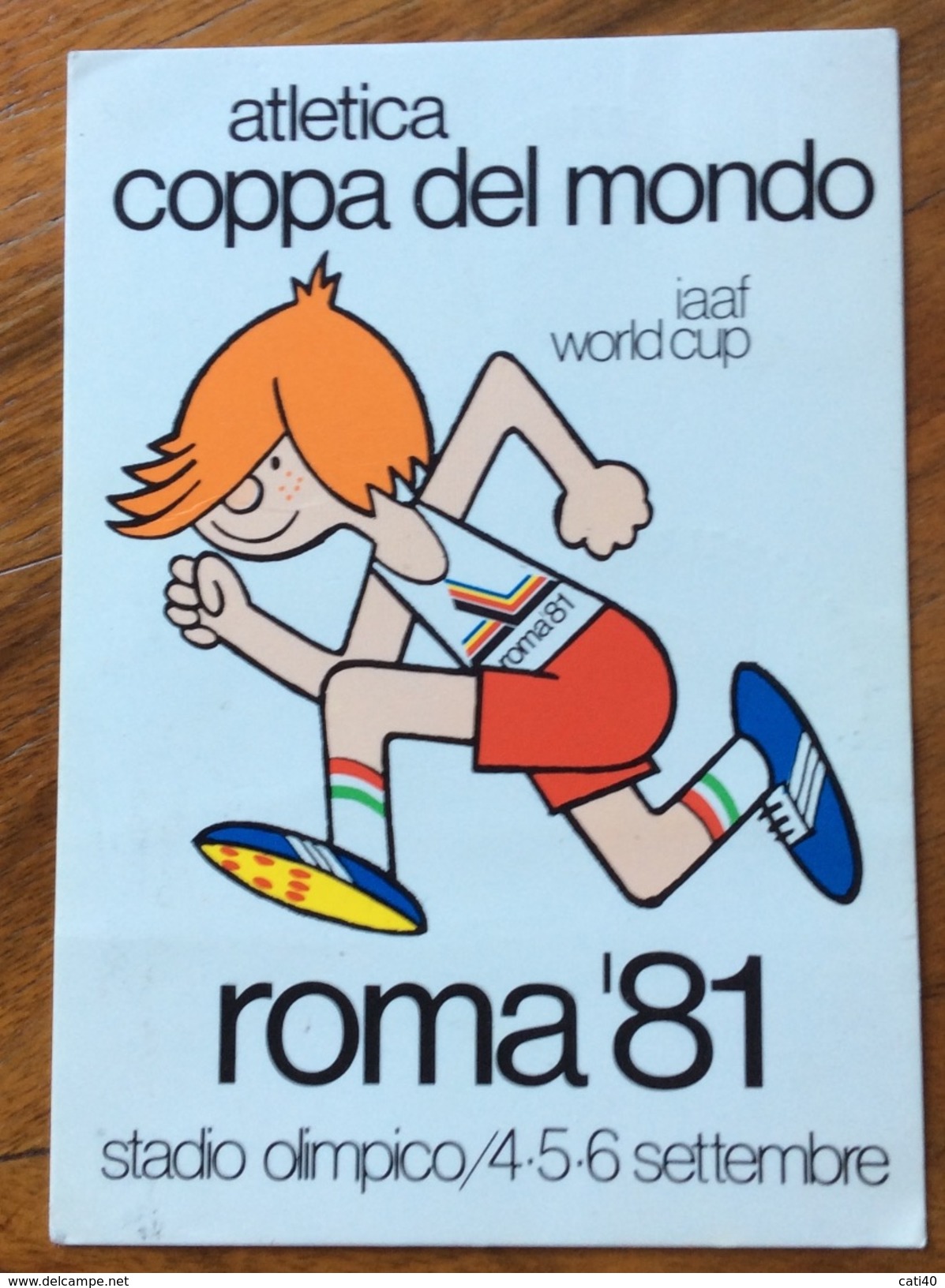 SPORT COPPA DEL MONDO DI ATLETICA LEGGERA ROMA 1981 CARTOLINA ED ANNULLO SPECIALE DI APERTURA - Ginnastica