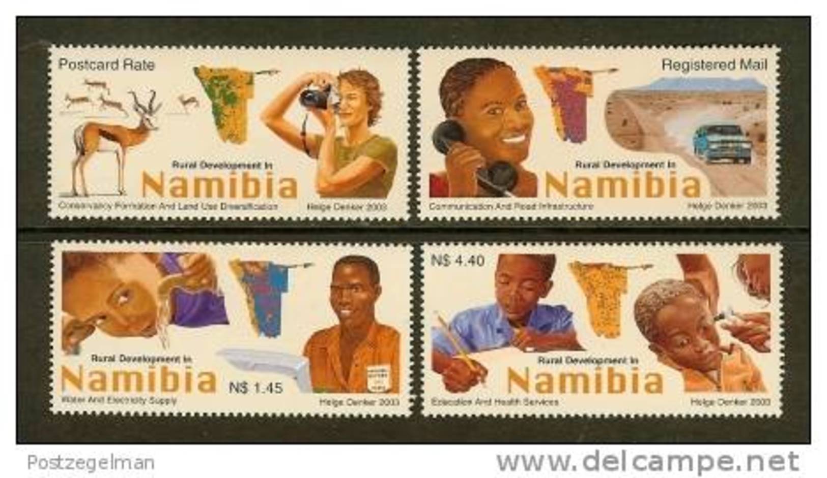 NAMIBIA 2003 MNH Stamp(s) Rural Development 424-427 - Namibië (1990- ...)