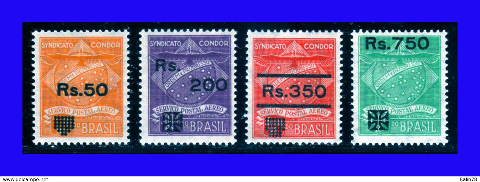 1930 - Brasil - Cia Condor - Scott Nº.CL 10 / CL 13 - MNH - BR- 059 - 02 - Luchtpost (private Maatschappijen)