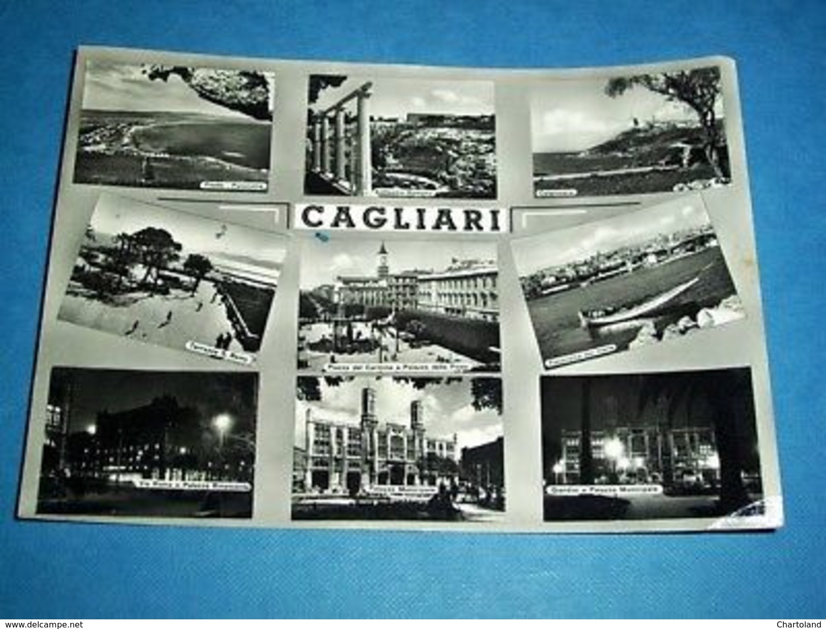 Cartolina Cagliari - Vedute Diverse 1957 - Cagliari