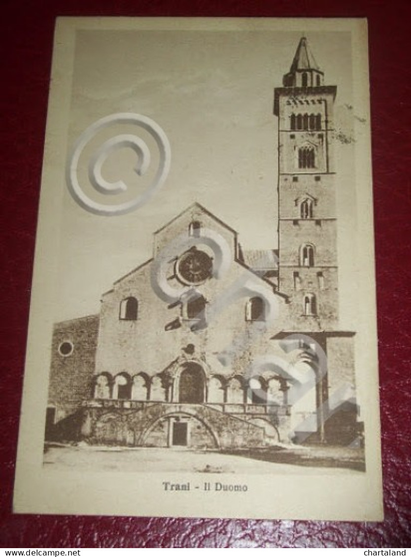 Cartolina Trani - Il Duomo 1932 - Bari