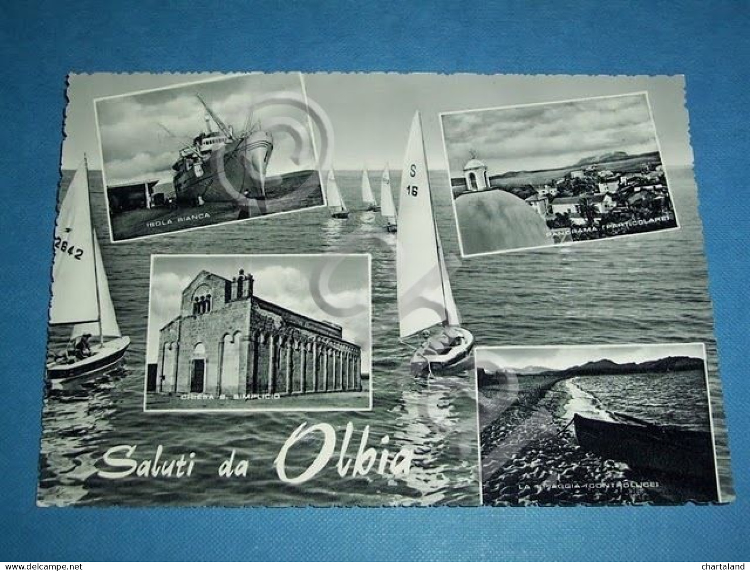 Cartolina Olbia - Vedute Diverse 1950 Ca - Cagliari