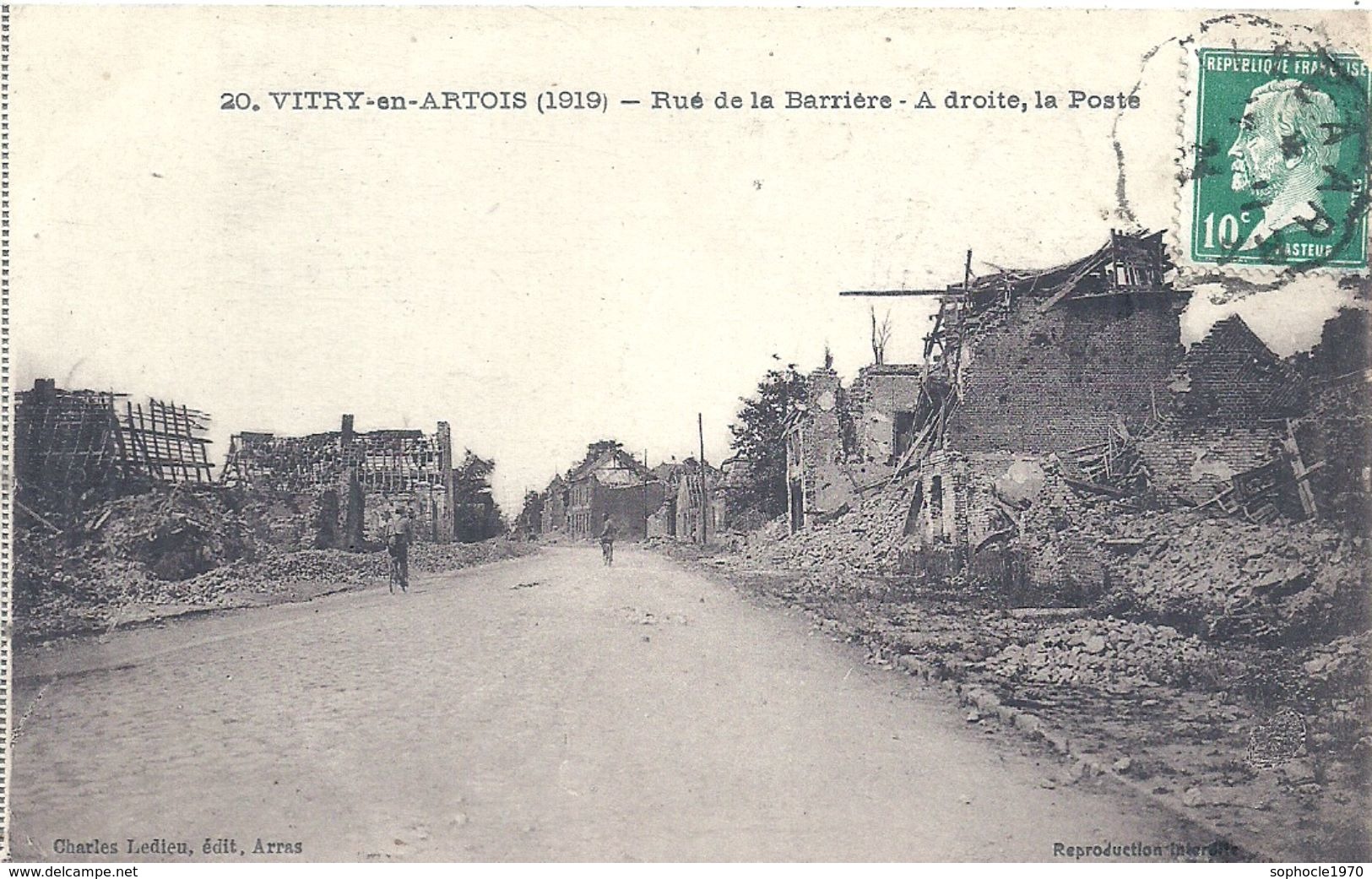 PAS DE CALAIS - 62 - VITRY EN ARTOIS - Guerre 14 - Rue Des Barrière - Vitry En Artois