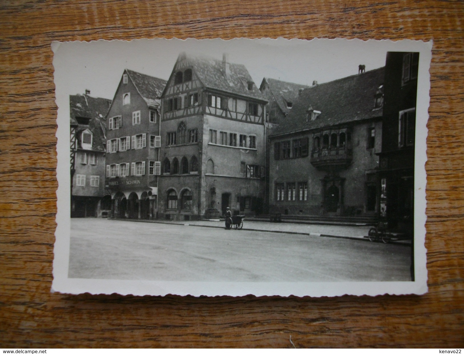 4 Petites Photos De Colmar  "" Photo 7 X 10 Cm "" Tour D'obs , La Lauch Et Halles , Petite Venise , Ancien Poste Police - Lieux