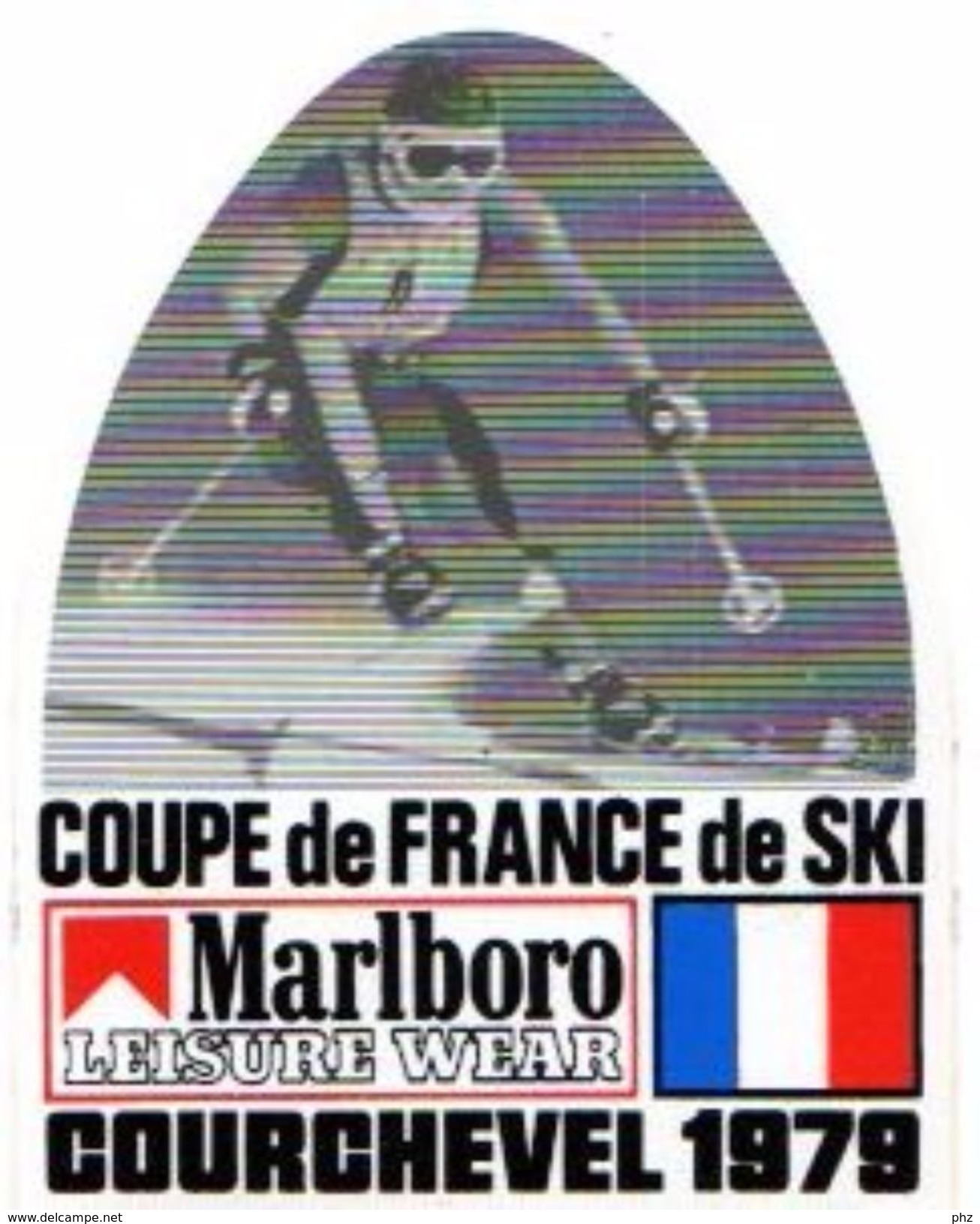 Ancien Autocollant Coupe De France De Ski COURCHEVEL 1979 - Autocollants