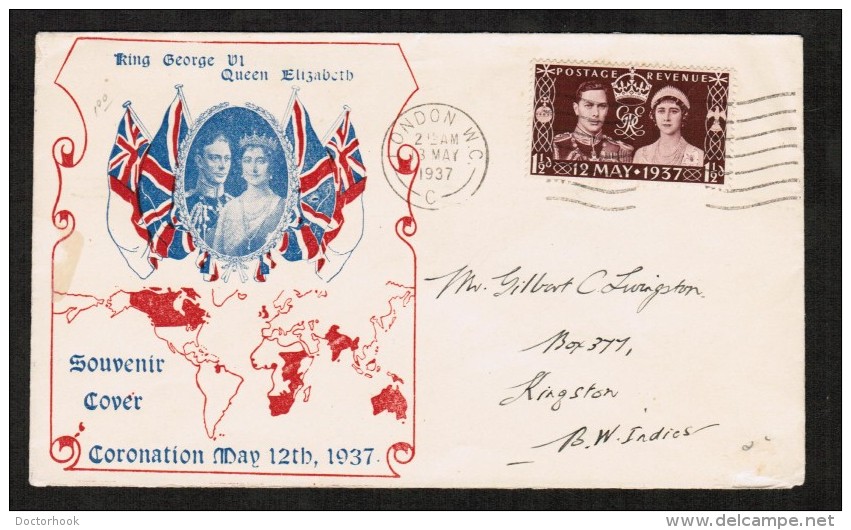 GREAT BRITAIN   SCOTT # 234 ON CORONATION FIRST DAY COVER (13/MAY/1937) - ....-1951 Pre Elizabeth II