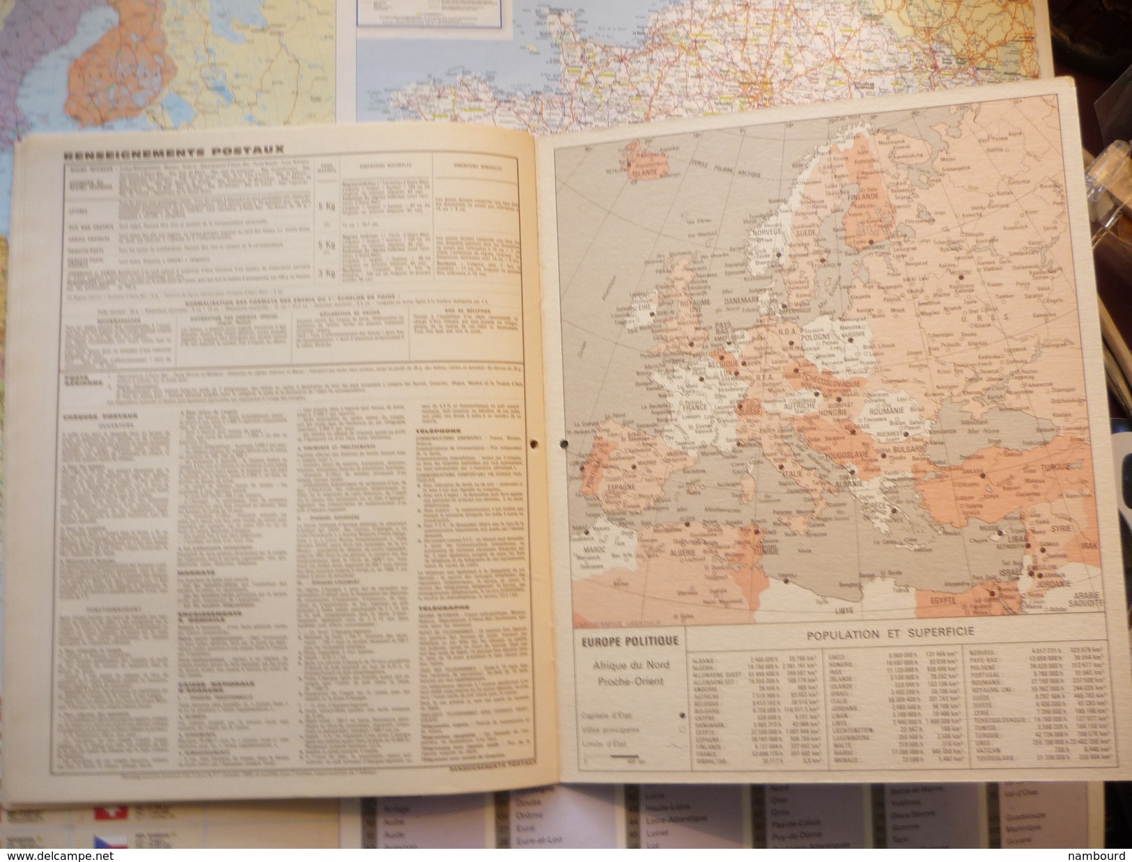 Almanach des PTT 1981  Ces animaux vivaient entre eux comme cousins / car Ramigrobis.. / département des Alpes Maritimes