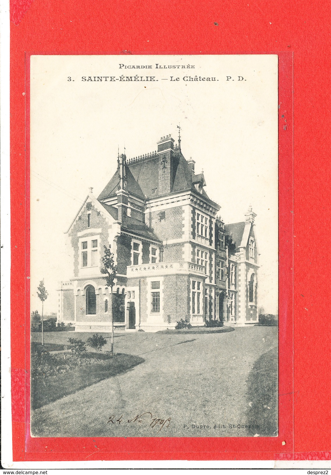 80 SAINTE EMILIE Cpa Le Chateau             3 PD - Autres & Non Classés