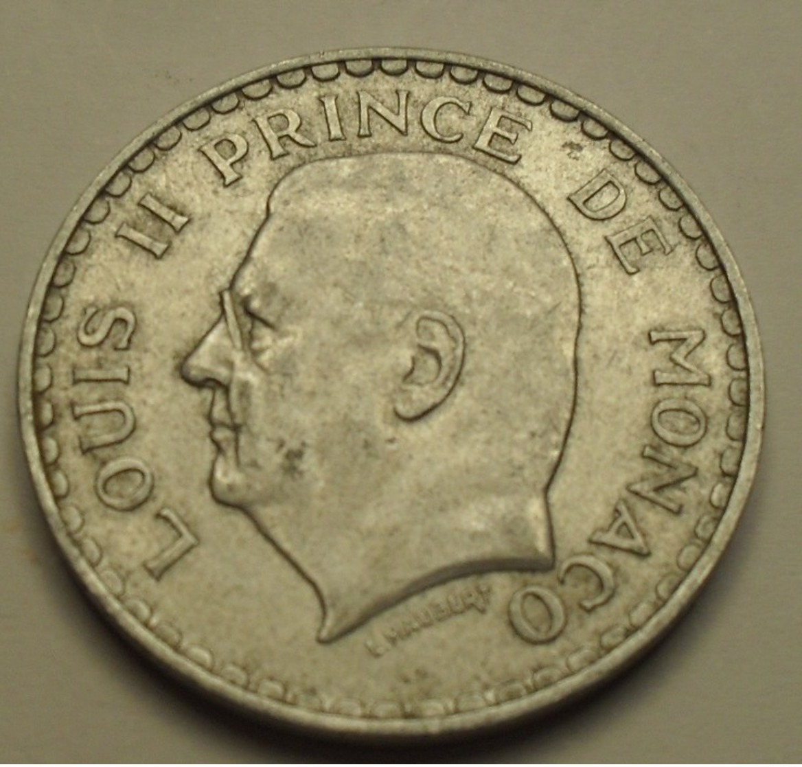 1945 - Monaco - 5 FRANCS, LOUIS II, KM 122, Gad 135 - 1922-1949 Louis II