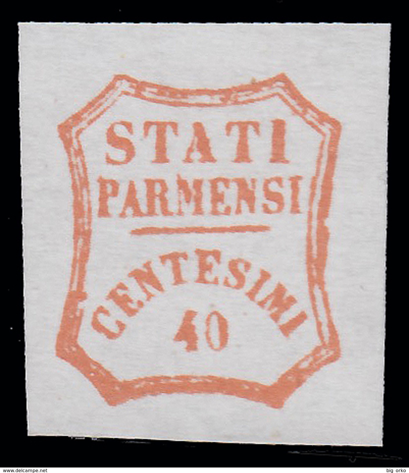 Parma - Governo Provvisorio: 40 C. Rosso Bruno - 1859 - Parma