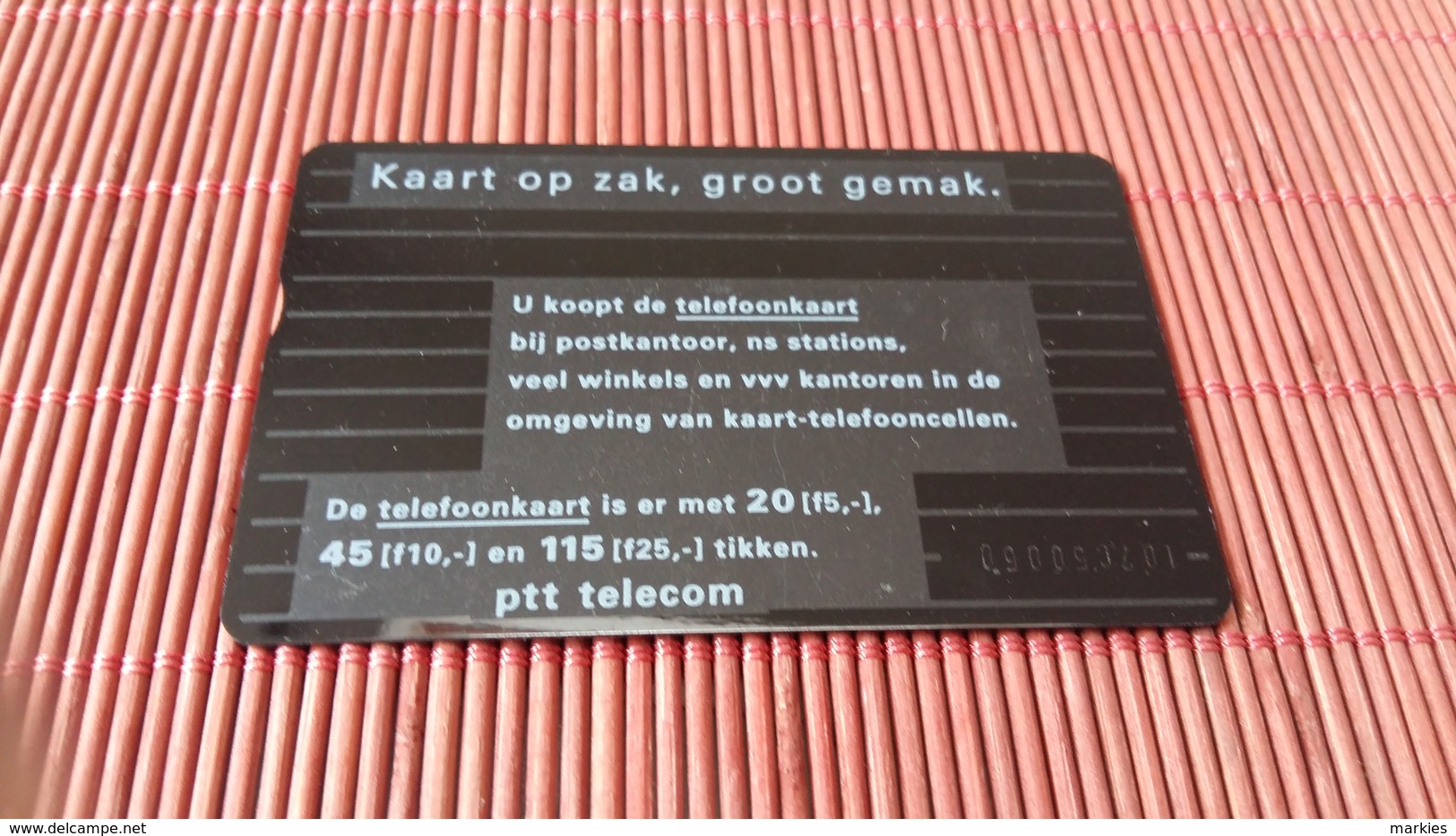 Phonecard Private Netherlands 107 C (Mint,Neuve) 2 Scan  Rare - Privé
