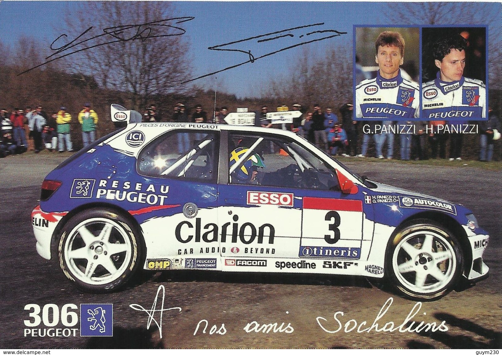 Championnat De France Des Rallyes 1997- PEUGEOT 306- Pilotes G Et H.Panizzi - Rallyes