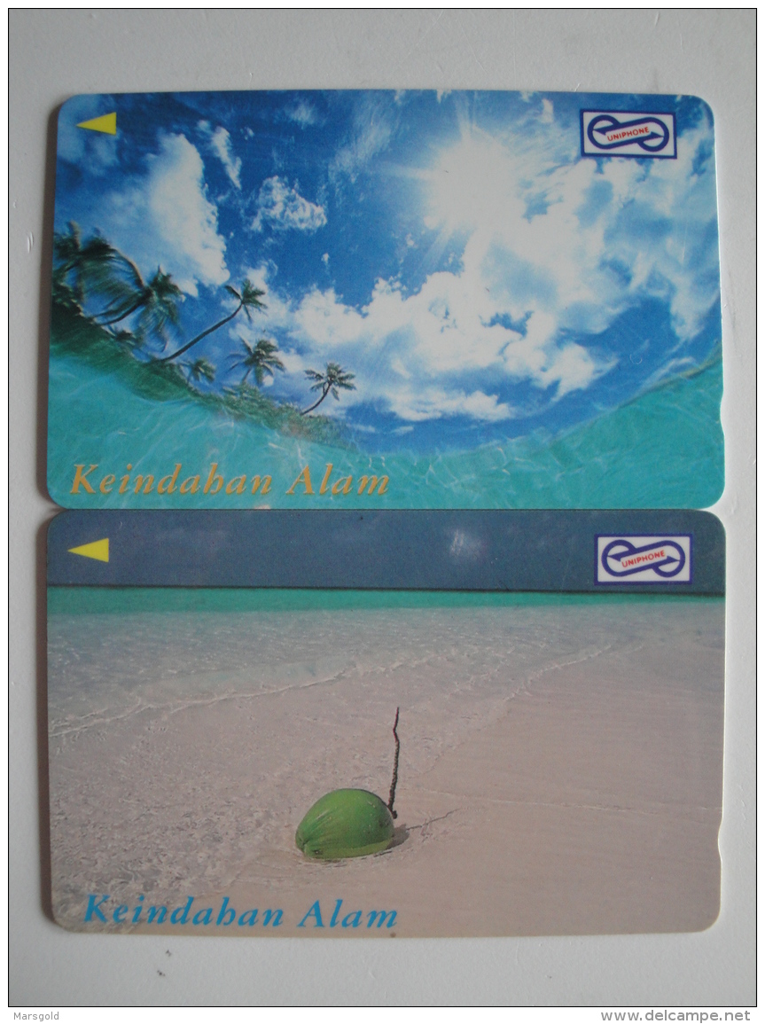 2 GPT Phonecards From Malaysia - Keindahan Alam - Maleisië