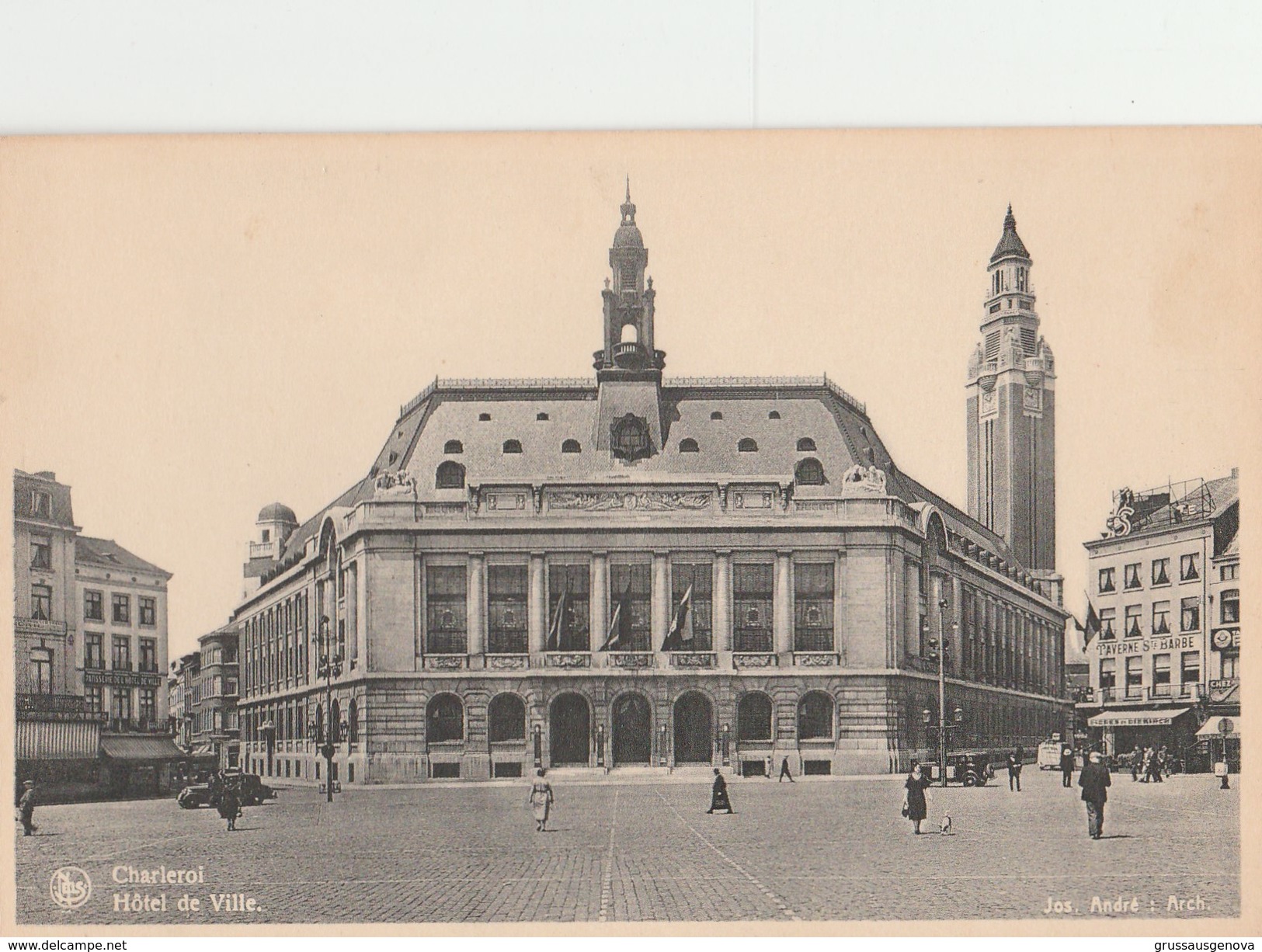 13067) CHARLEROI HOTEL DE VILLE NON VIAGGIATA - Charleroi