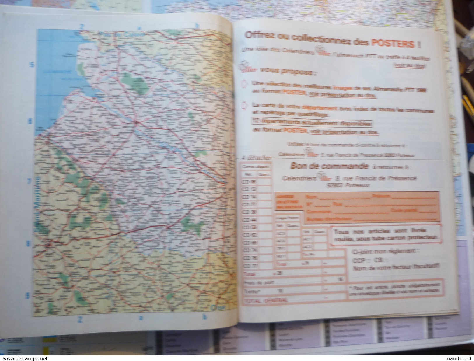 Almanach des PTT 1986 Colley / Enfants et Chèvre / département de la Somme