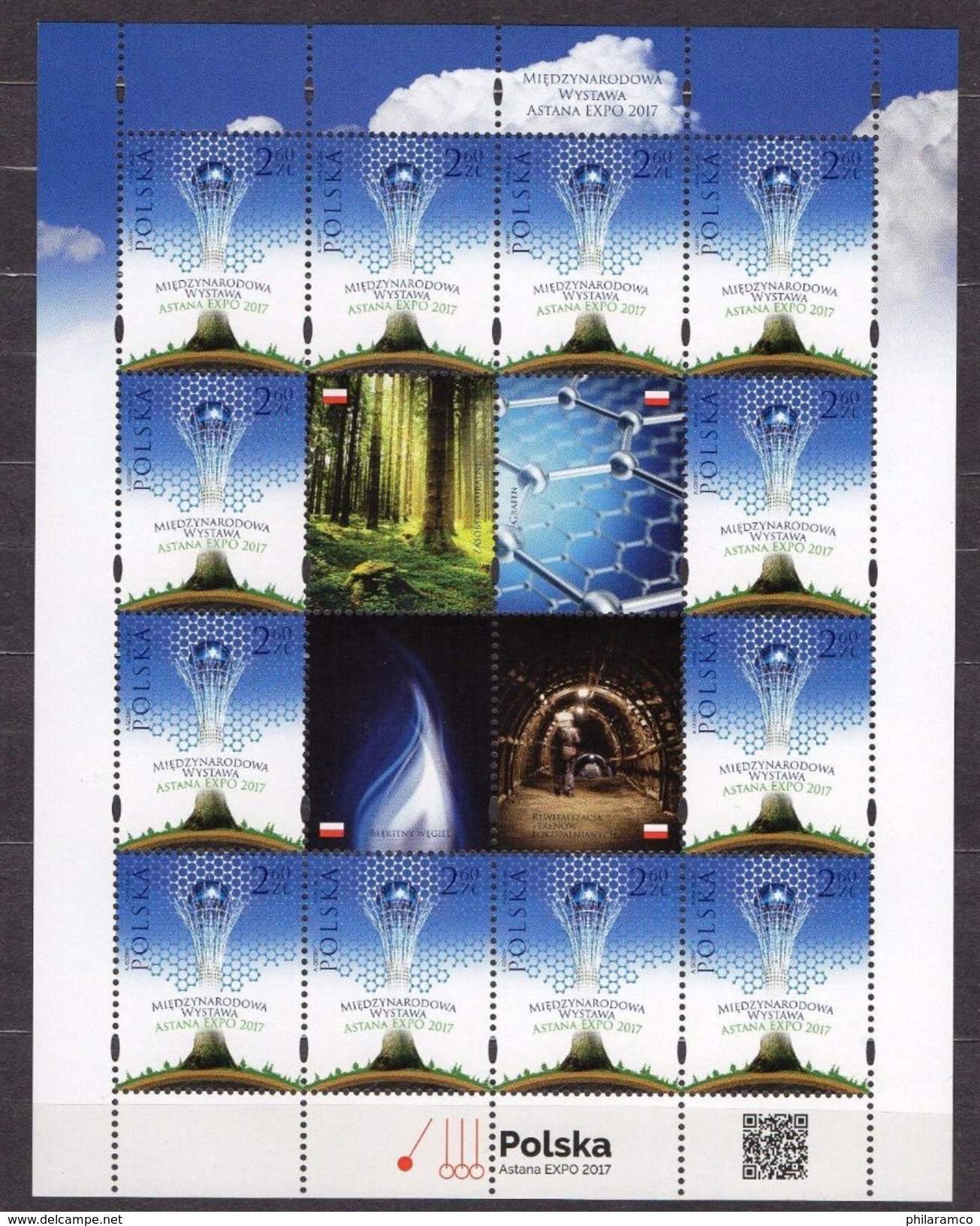 Poland, Polen, Pologne, Polonia 2017 - ASTANA, EXPO 2017,MINIATURE Sheet MNH - Ongebruikt