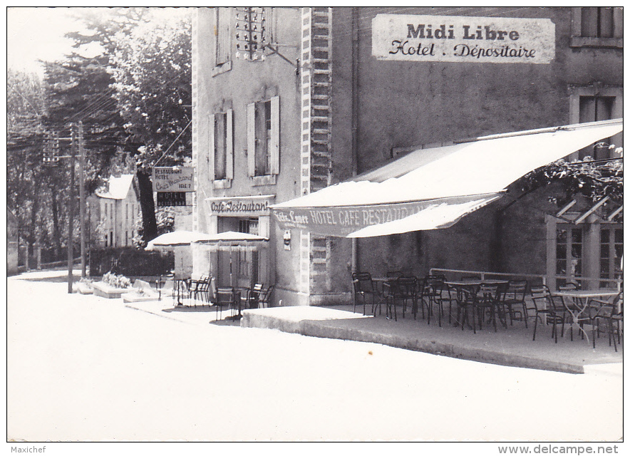 Alzon - Altitude 610 M - Bar - Hotel - Restaurant "Maurand", Pub "Midi Libre" &amp; Bière "Fritz Lauer" - Pas Circulé - Autres & Non Classés