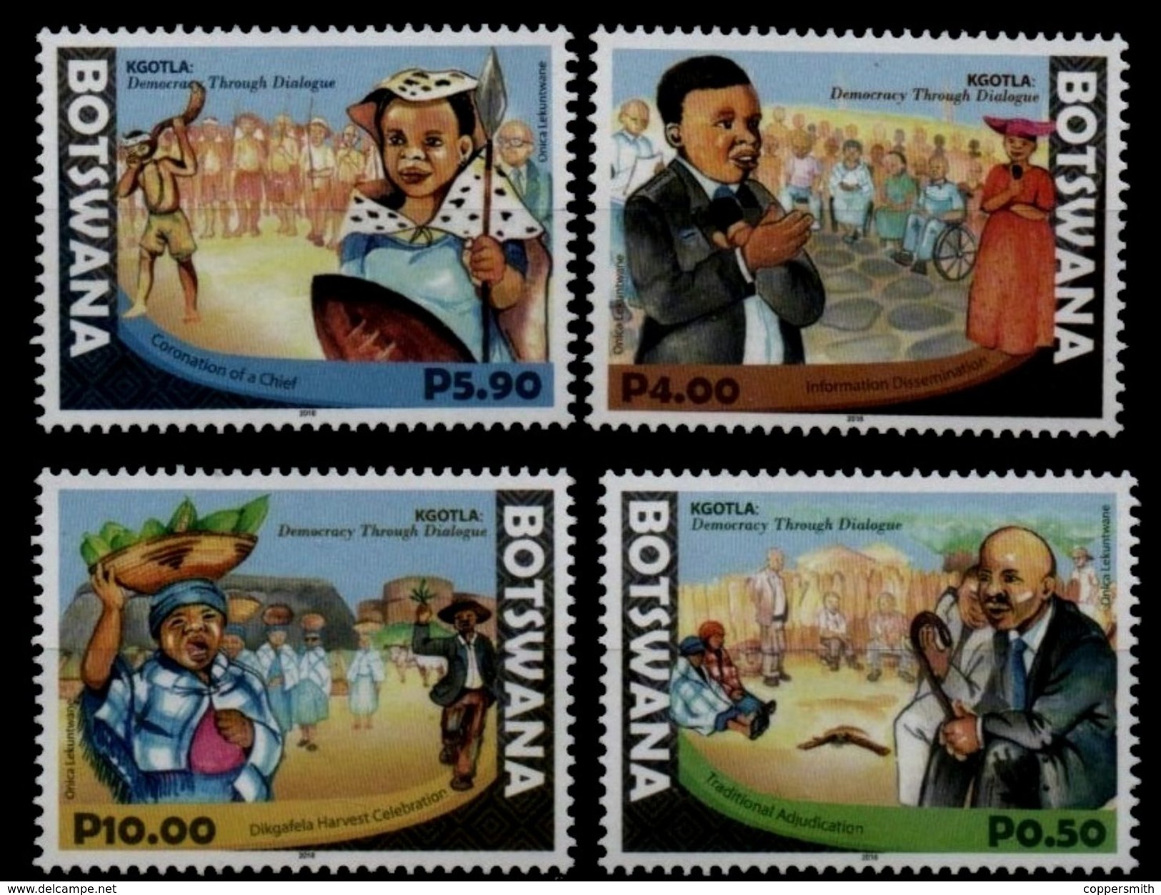 (999) Botswana  2016 / Democracy And Dialogue  ** / Mnh  Michel - Botswana (1966-...)
