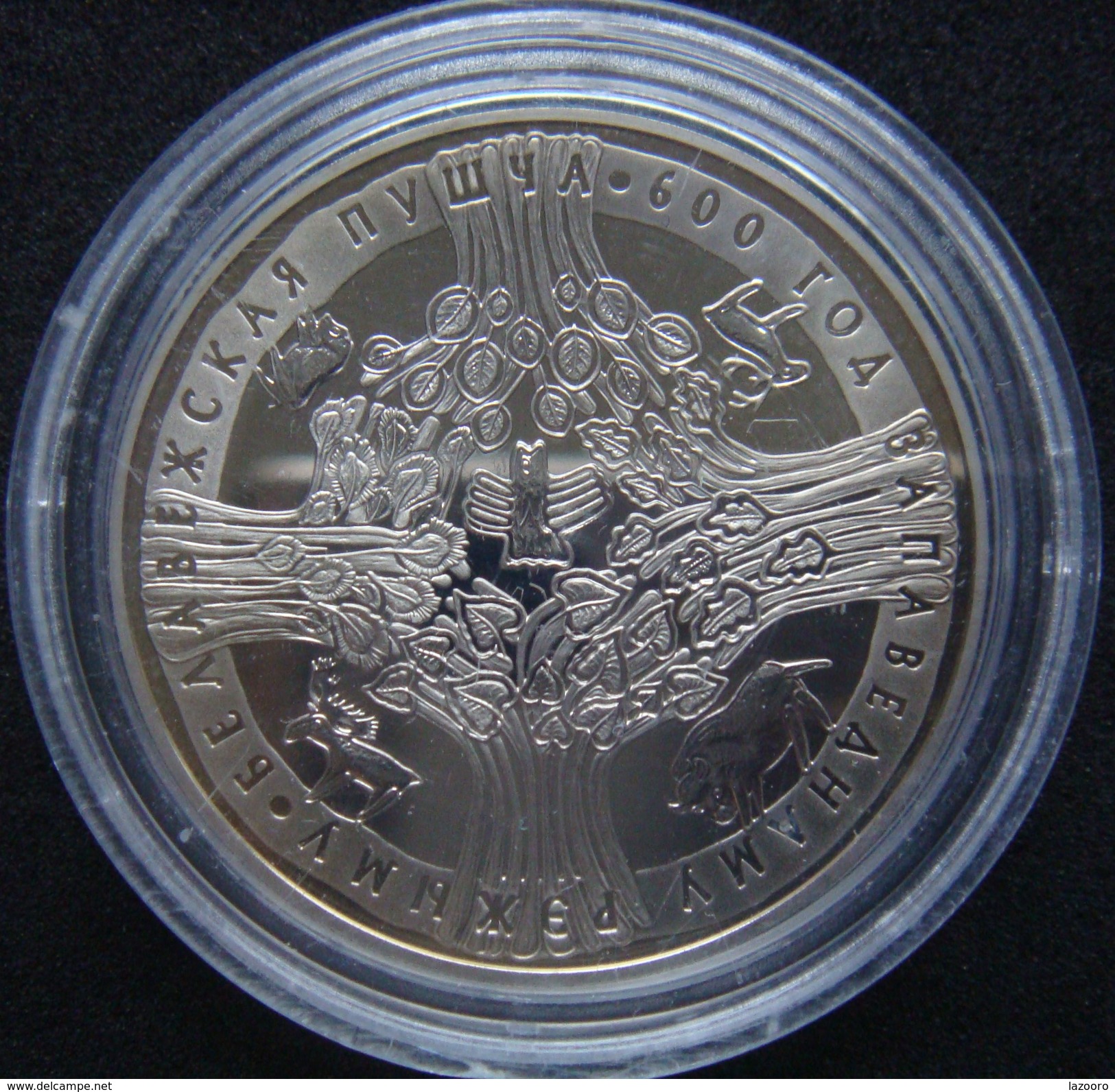 LaZooRo: Belarus 1 Ruble 2009 PROOF Rare Bialowieza - Wit-Rusland