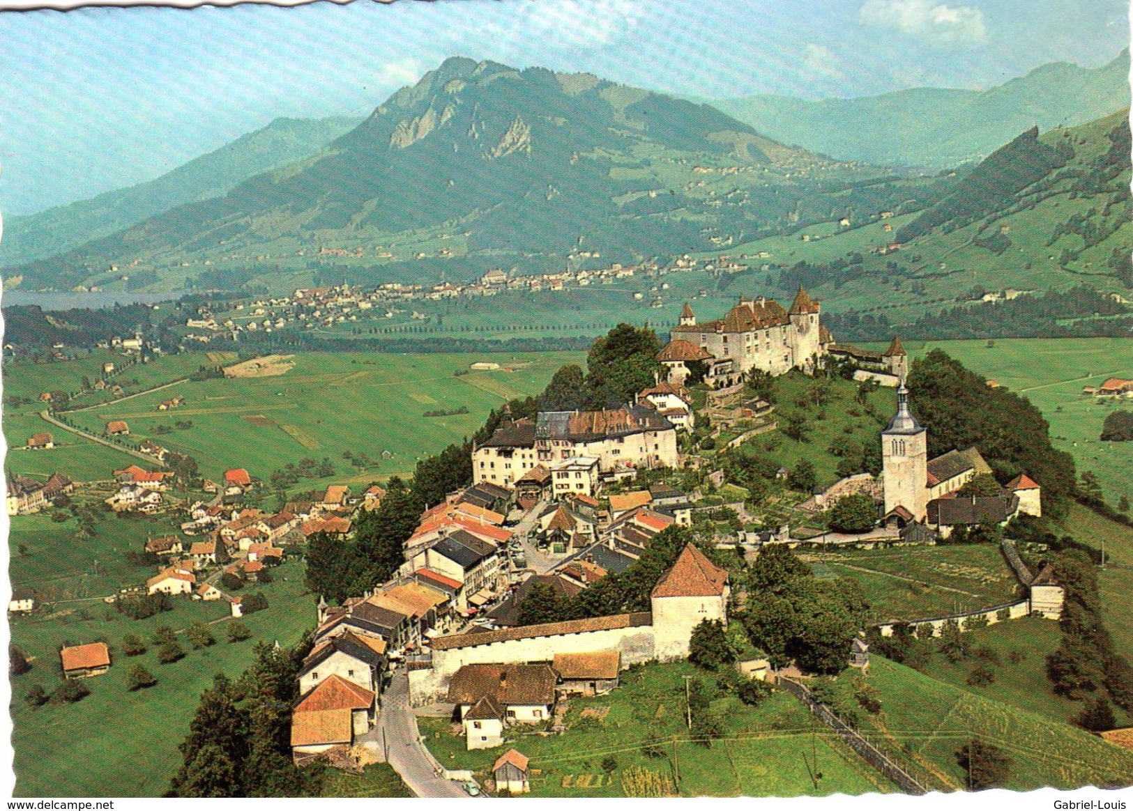 Gruyères En Direction De Broc  / Carte Couleur Grand Format - Broc