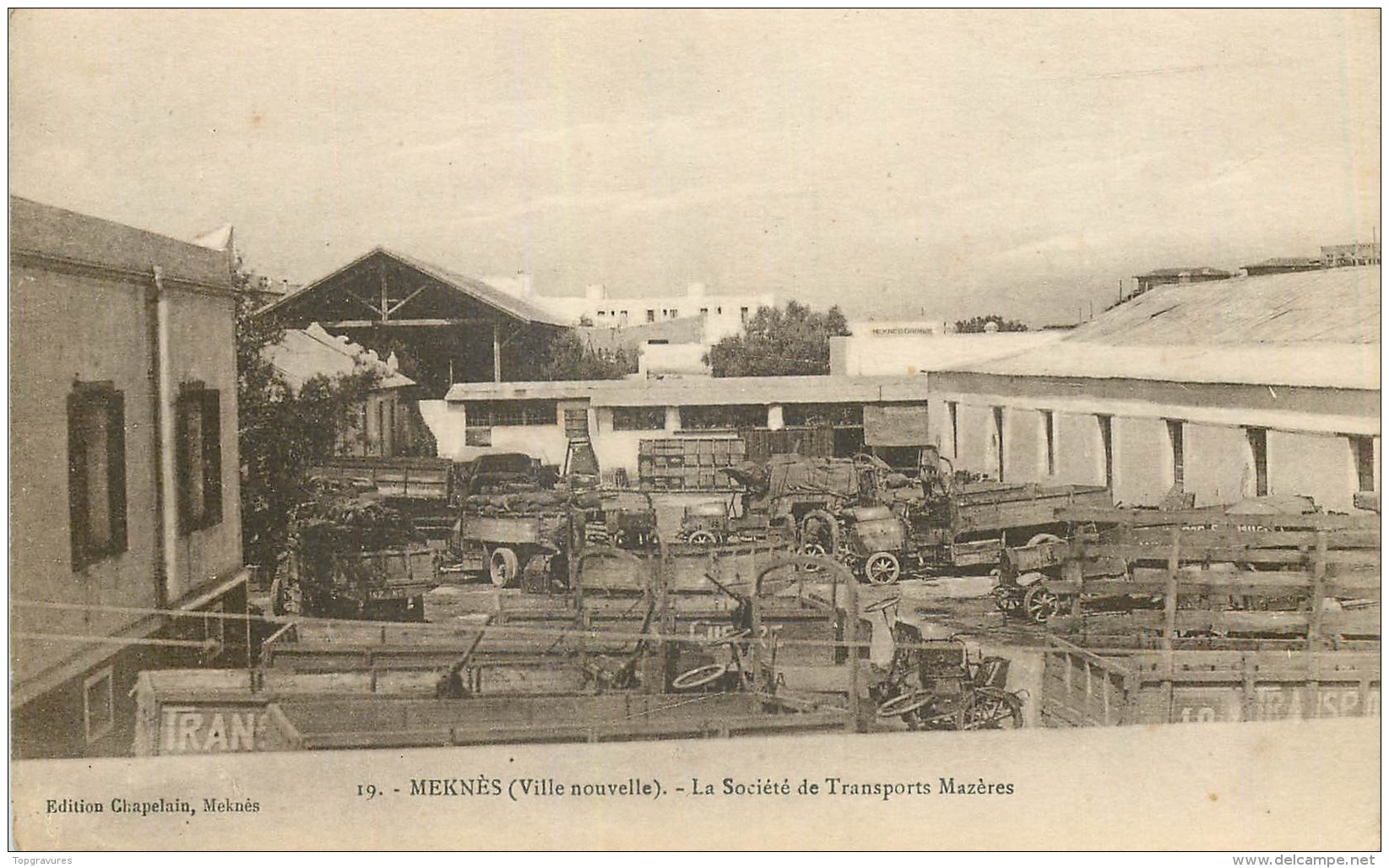 MAROC MEKNES SOCIETE DE TRANSPORTS MAZERES - Meknès