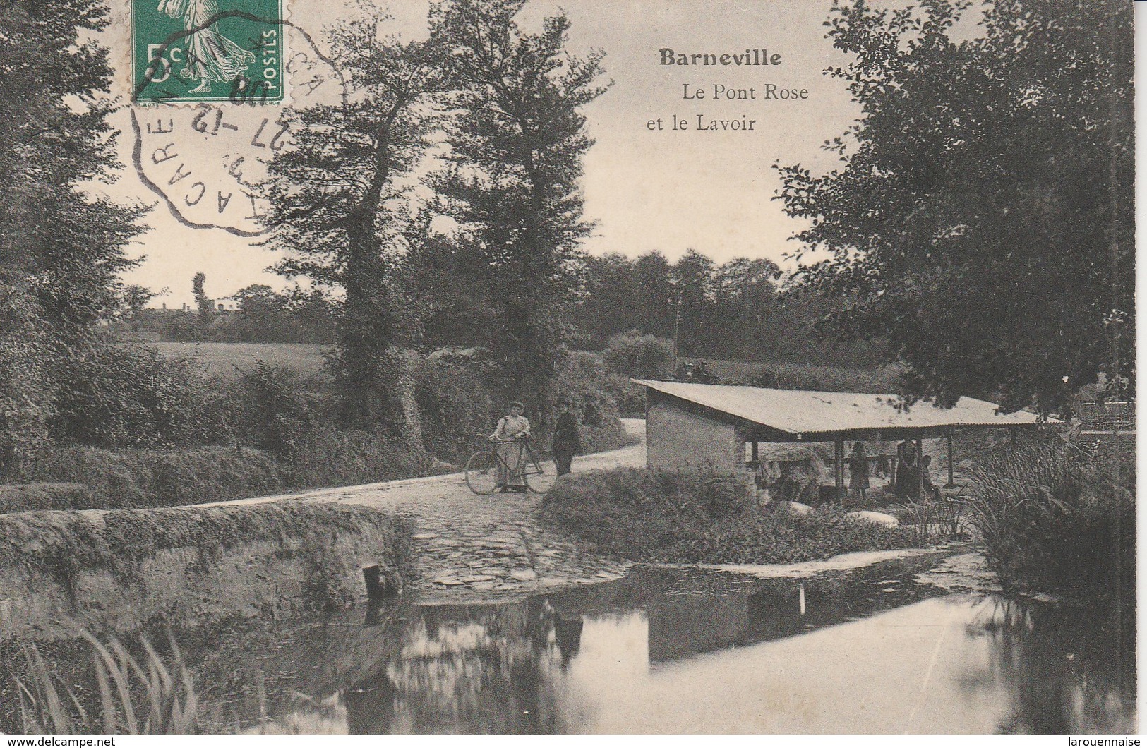 50 - BARNEVILLE - Le Pont Rose Et Le Lavoir - Barneville