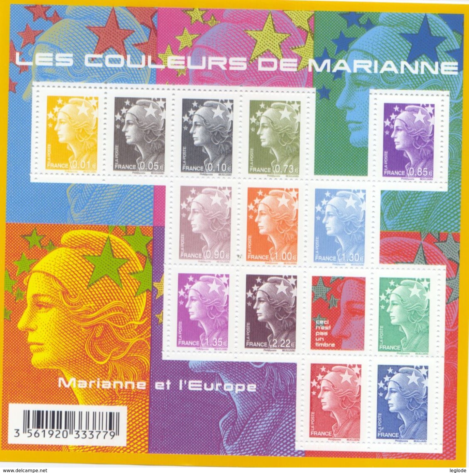 F4409 ** - Les Couleurs De Marianne (2009) - Full Sheets