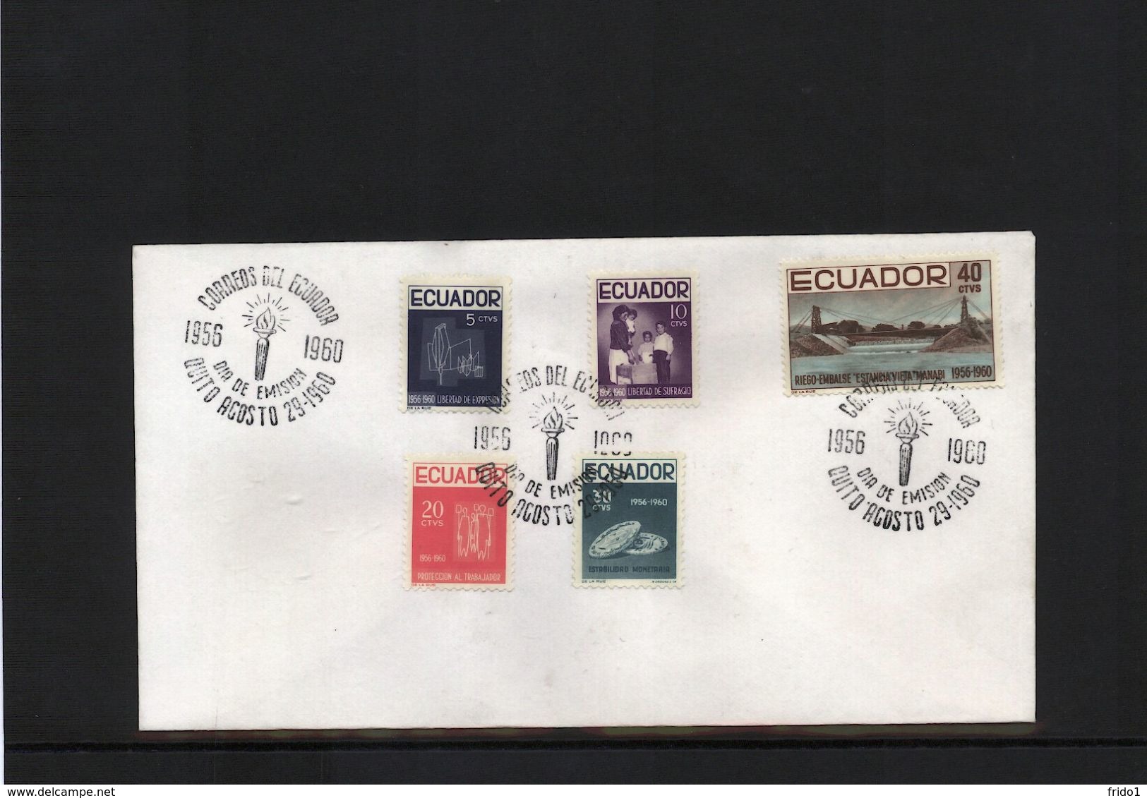 Ecuador 1960 Interesting FDC - Ecuador