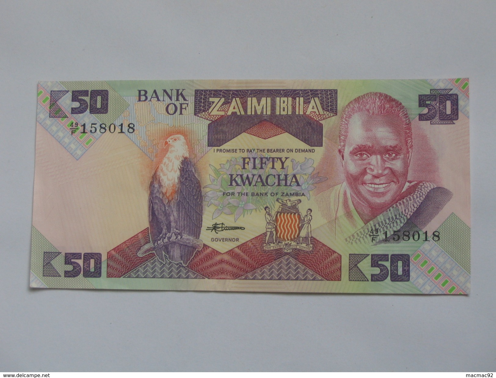 50 Fifty  Kwacha - ZAMBIE **** EN ACHAT IMMEDIAT ****  Proche Du Neuf . - Zambia