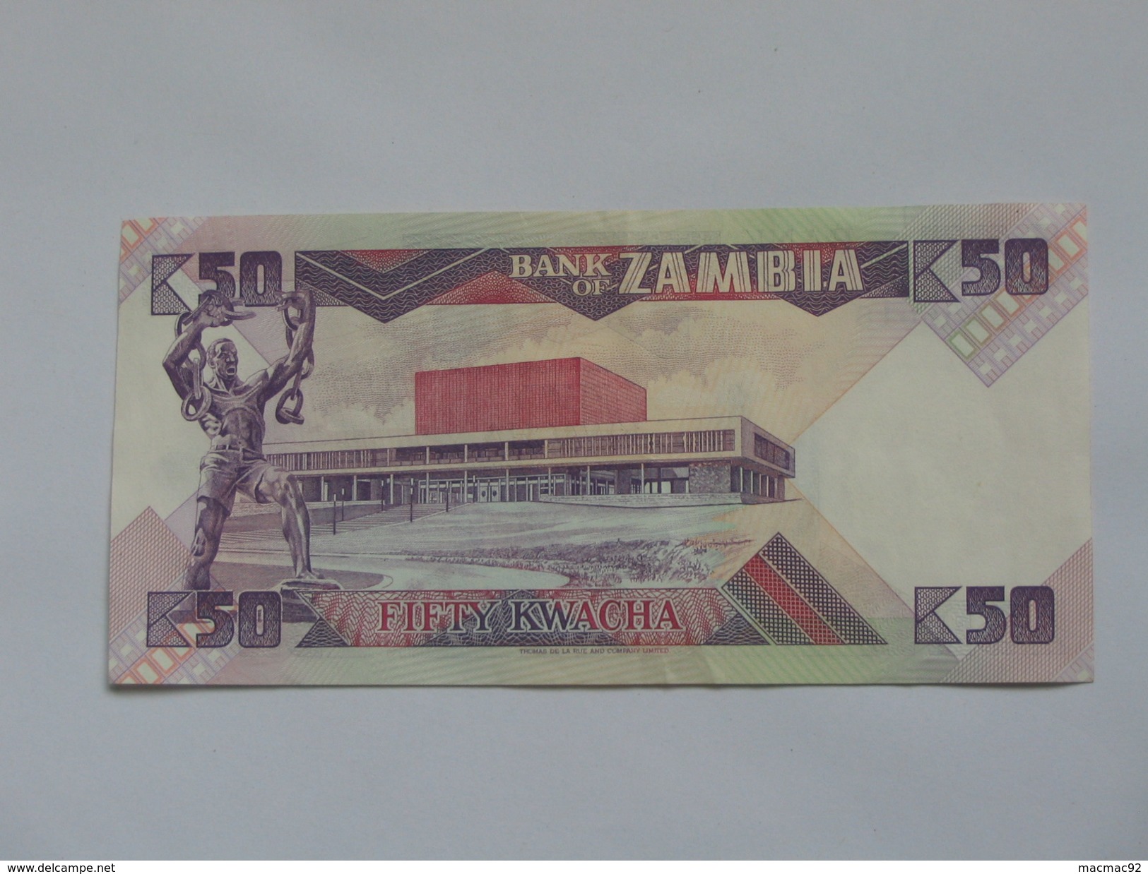 50 Fifty  Kwacha - ZAMBIE **** EN ACHAT IMMEDIAT ****  Proche Du Neuf . - Zambia