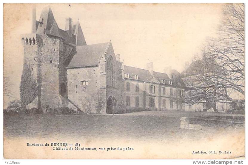 35 - Environs De RENNES : Chateau De Montmurau , Vue Prise Du Préau - CPA - Ille Et Vilaine - Rennes