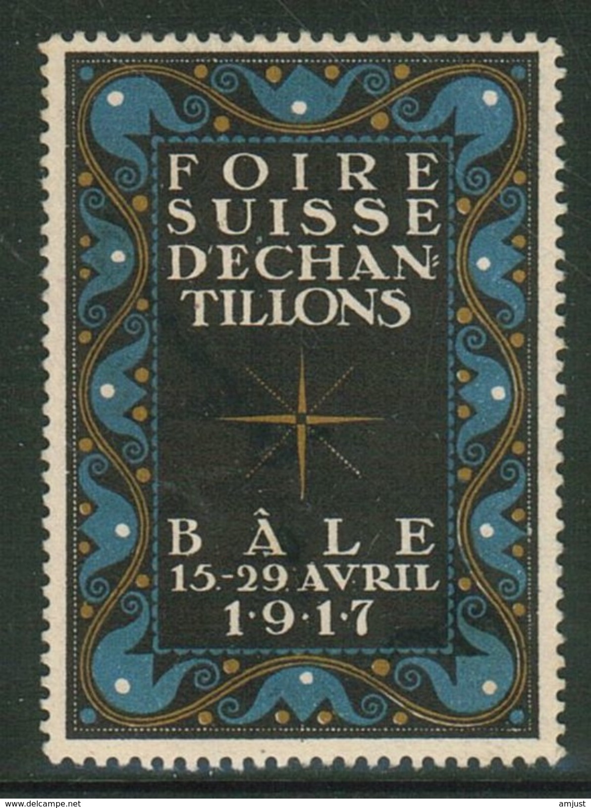 Suisse // Schweiz // Switzerland // Erinnophilie // Vignette ,Foire Suisse Bâle 1917 - Erinnophilie