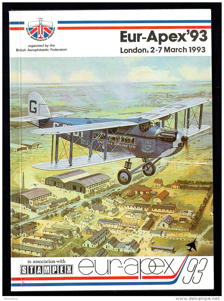 Eur-Apex'93  - British Aerophilatelic Federation - Air Mail And Aviation History