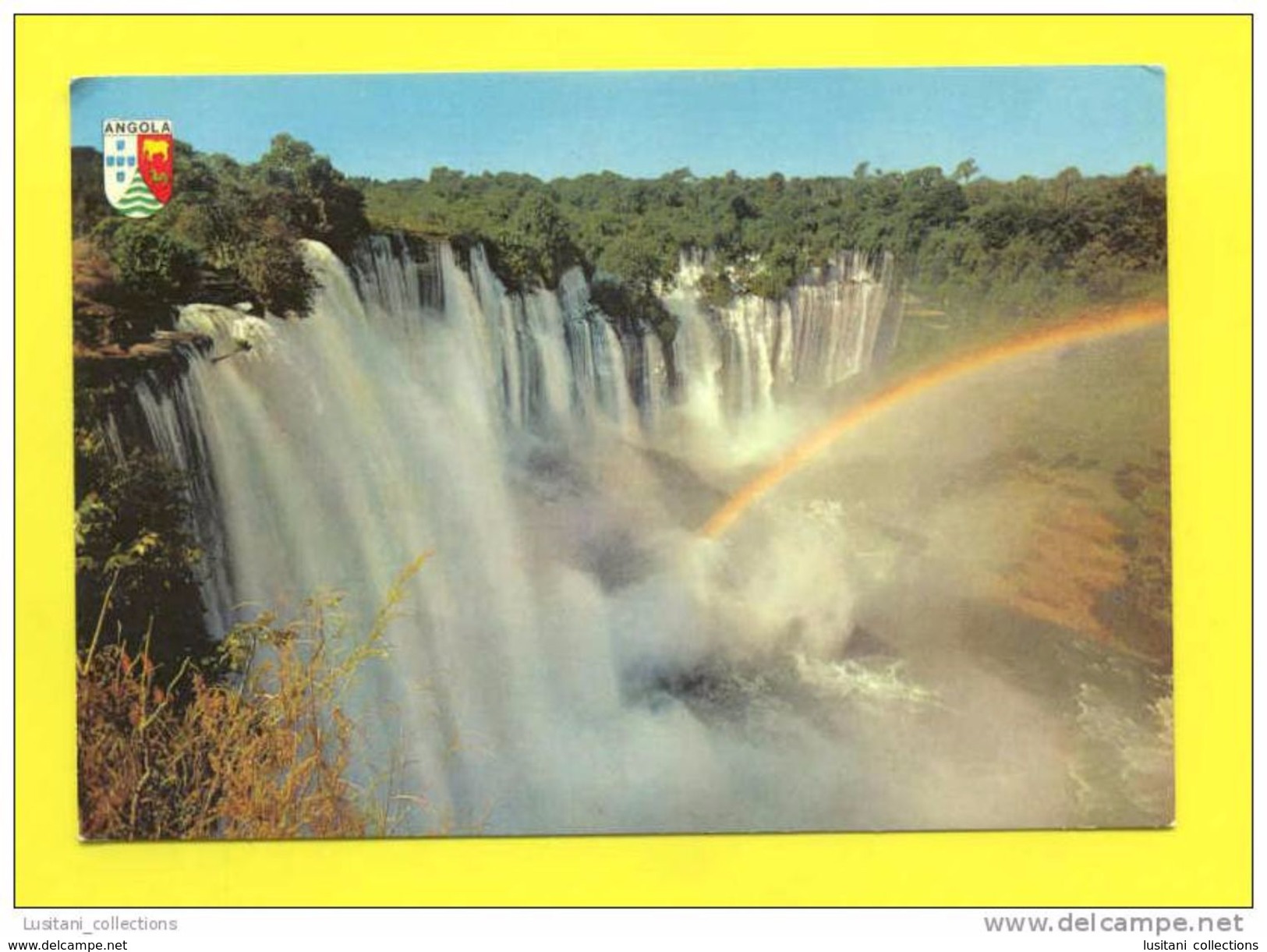 ANGOLA 1960 YEARS AFRICA AFRIKA AFRIQUE QUEDAS DO DUQUE DE BRAGANÇA WATER-FALL CASCADE POSTCARD - Angola