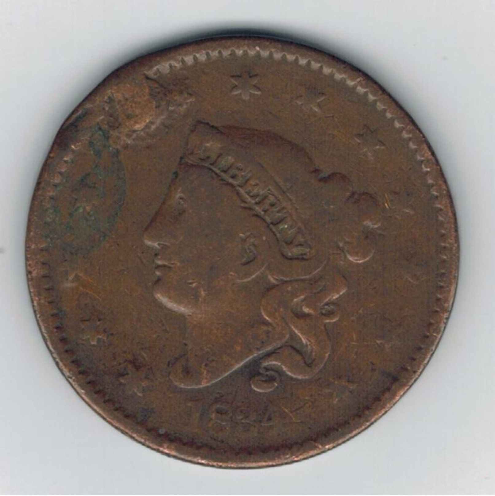 USA , 1 Cent 1834, Used, See Scans. - 1816-1839: Coronet Head