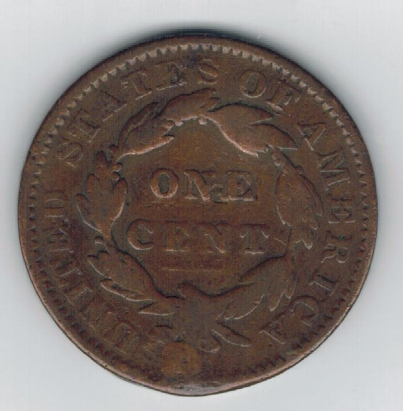 USA , 1 Cent 1834, Used, See Scans. - 1816-1839: Coronet Head (Tête Couronnée)