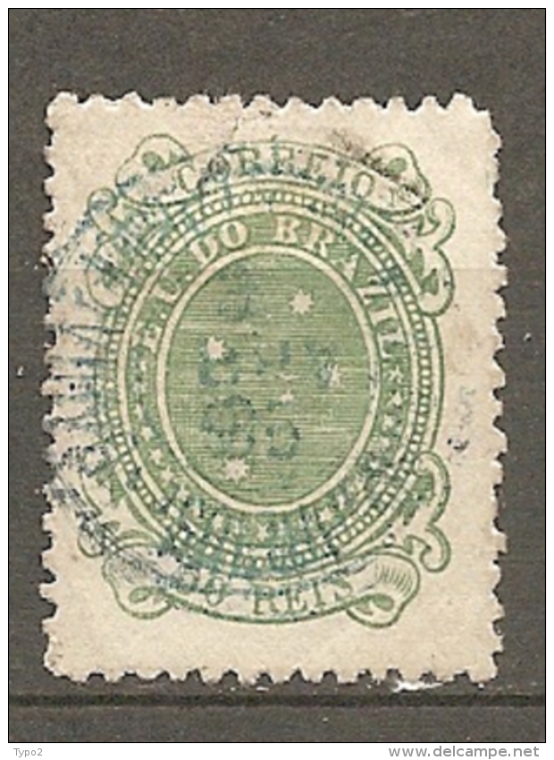 BRESIL Yv N°  69a (o)  50r  Croix Vert-bleu   Cote  5 Euro  BE R 2 Scans - Oblitérés