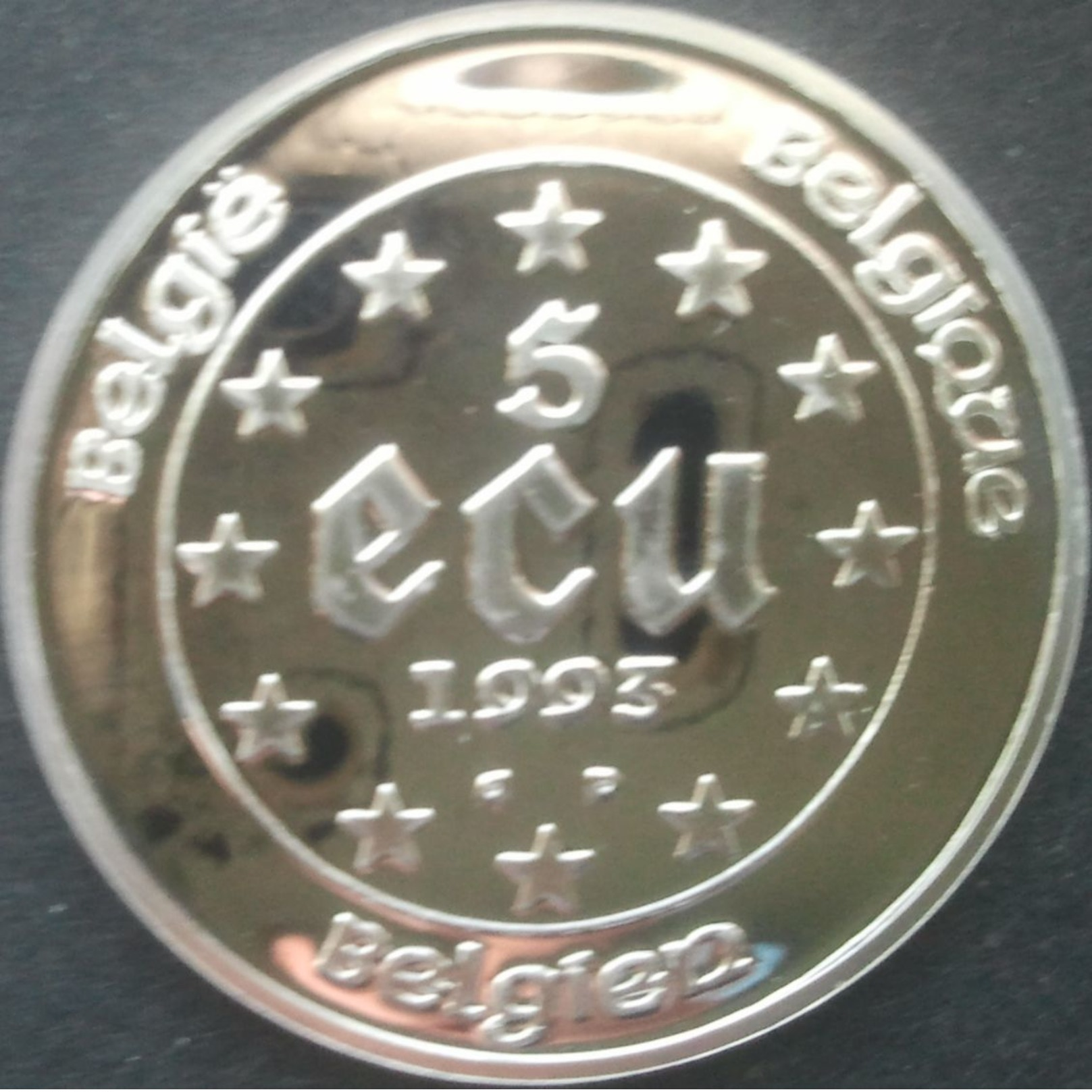 Belgique, 5 Ecu 1993 Argent / Silver - Ecus