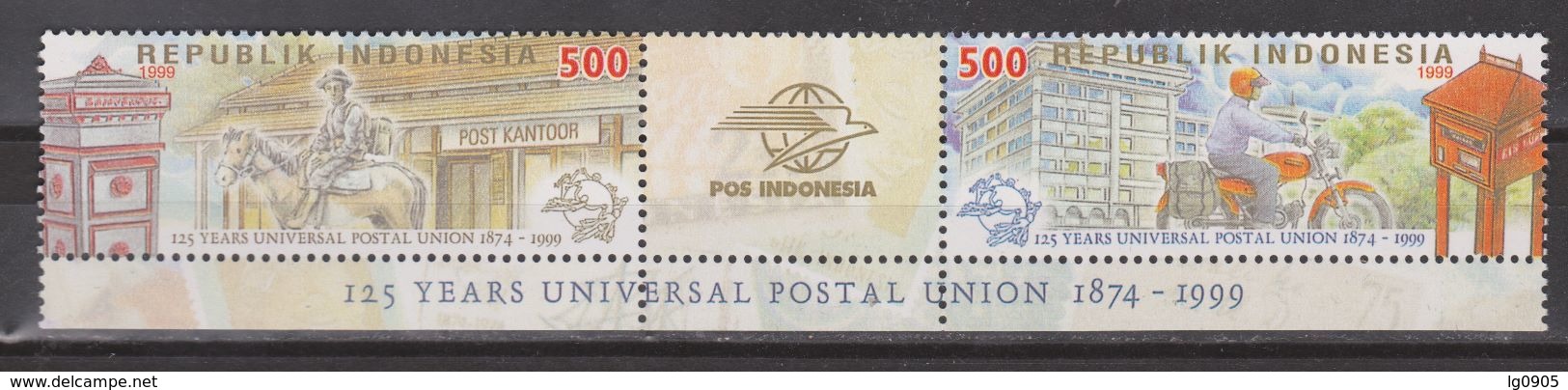 Indonesie 2010-2011 BP Brugpaar, Pair MNH ; 125 Jaar Wereld Post Unie UPU 1999 NOW MANY STAMPS INDONESIA VERY CHEAP - Indonesia