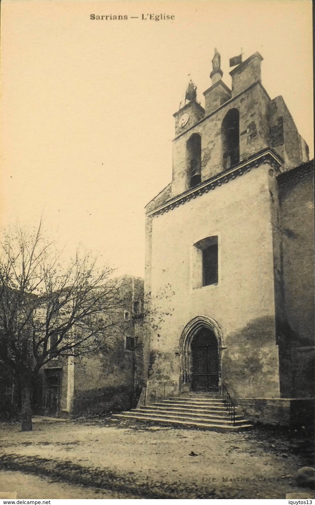 CPA - FRANCE - Sarrians Est Situé Dans Le Dép. De Vaucluse - L'Eglise - TBE - Sarrians