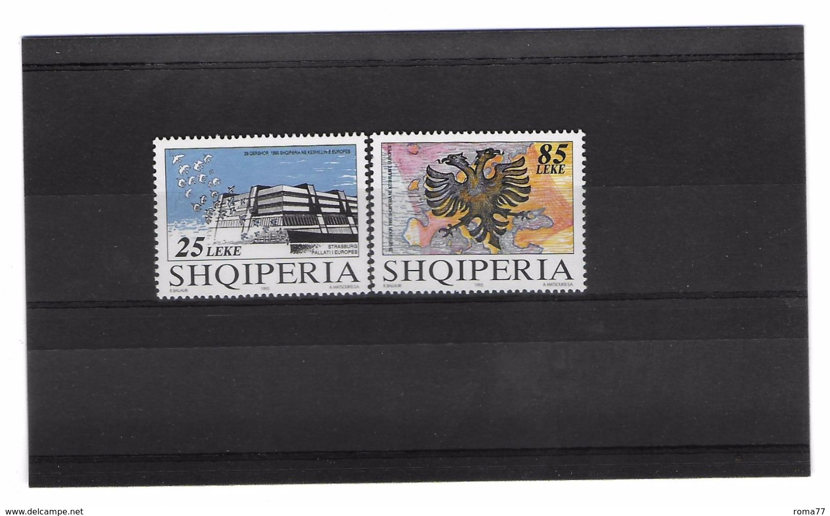 EDY 400 - ALBANIA 1995 , Serie Valori Integri  ***  Consiglio Europeo - Albania