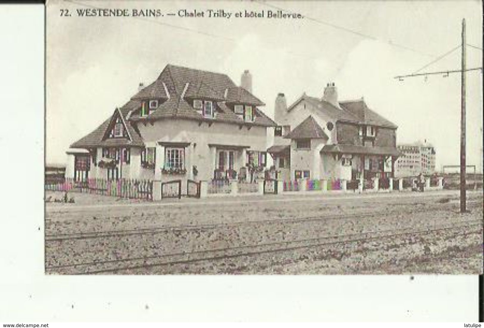 Westende Bains  _ Chalet Trilby Et Hotel Bellevue Animé - Westende