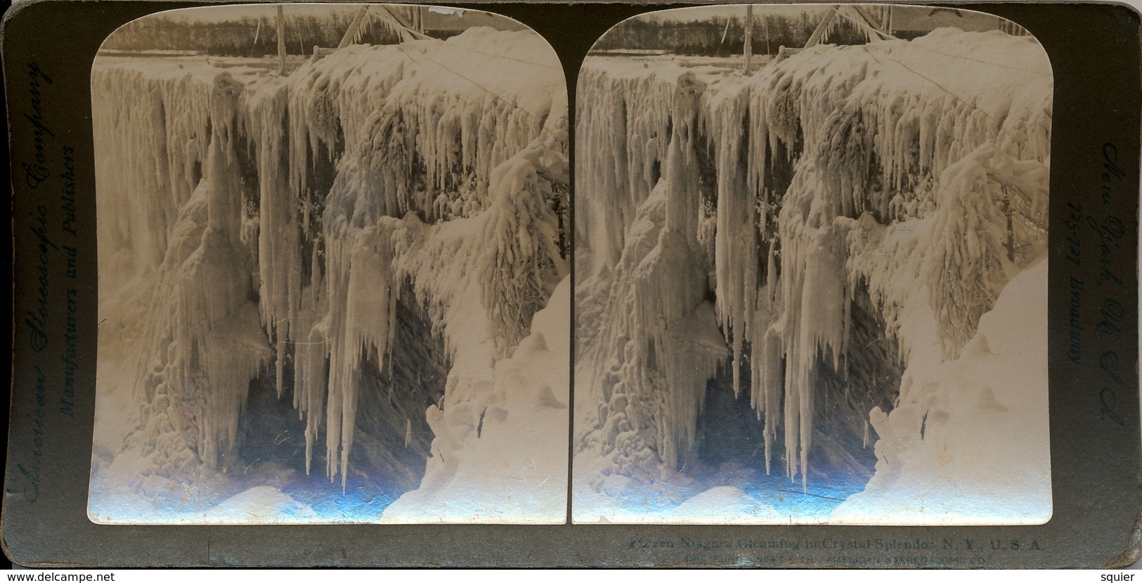 Niagara Gleaming In Crystal Splendor, NY, ASC - Stereoscopic