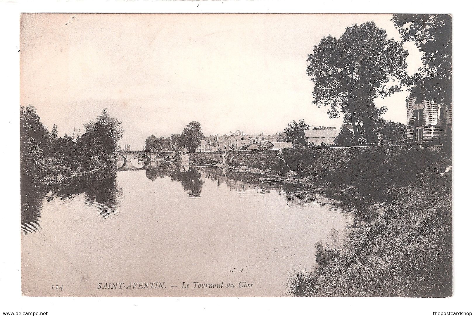 CPA 37 Saint Avertin Nd Photo 114 Le Tournant Du Cher Bridge Achatez Immédiat - Saint-Avertin