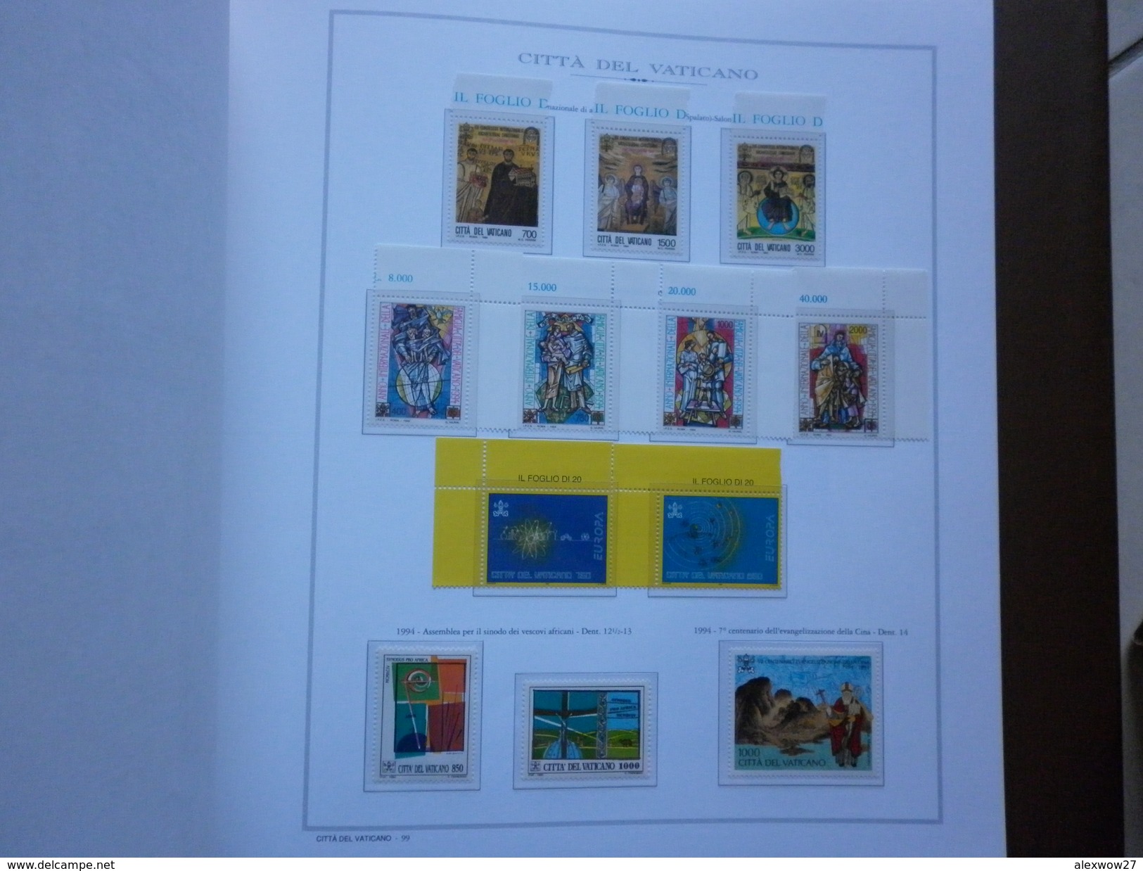 Vaticano 1966-1995 Collezione Completa -- Sottofacciale ** MNH /VF - Collezioni (in Album)