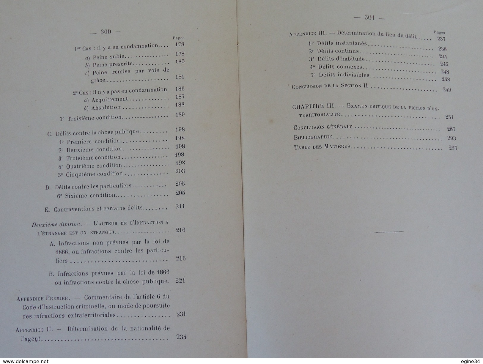 Abel Massina - Notion de l'Application des Lois Territoriales Françaises au Point de Vue Pénal ses Exceptions -1913