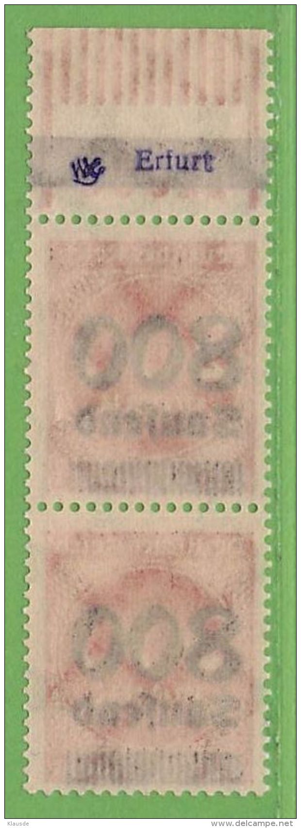 MiNr.303 OR OPD B Erfurt Geprüft Deutsches Reich - Other & Unclassified